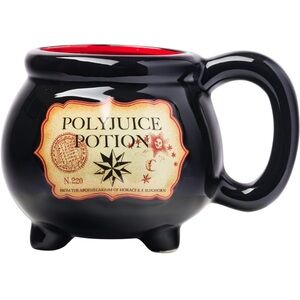 NIB Harry Potter Polyjuice Potion Cauldron Sculpted 23oz Black Coffee Soup Mug